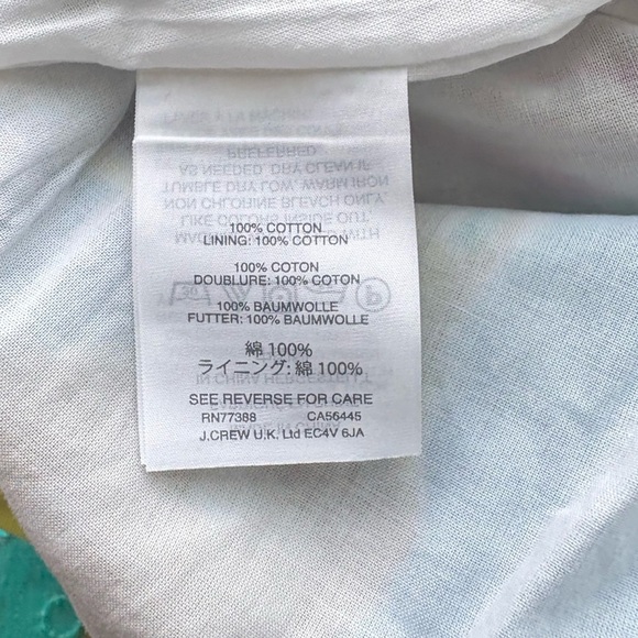 J. Crew Tie Waist Skirt In Seaside Vibrant Watercolor Floral Size 2 - Picture 5 of 9